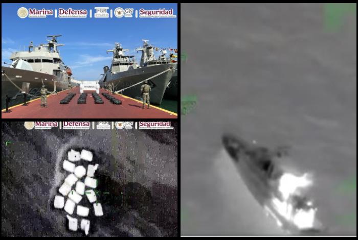 En Guerrero aseguran 30 bultos flotando en el mar con casi una tonelada de coca; se traduce en 1 millón 800 dosis