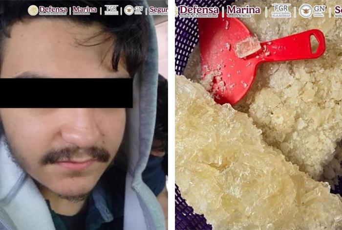 En Morelia detienen a dos miembros de grupo delictivo y aseguran 800 kg de metanfetamina