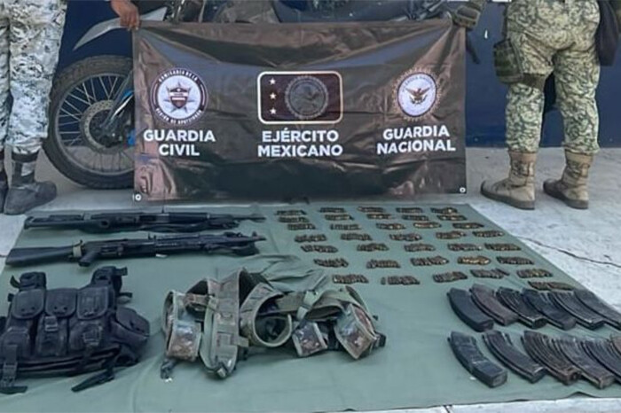 En Múgica detienen a 2 hombres que portaban 2 fusiles, 360 municiones y 13 cargadores