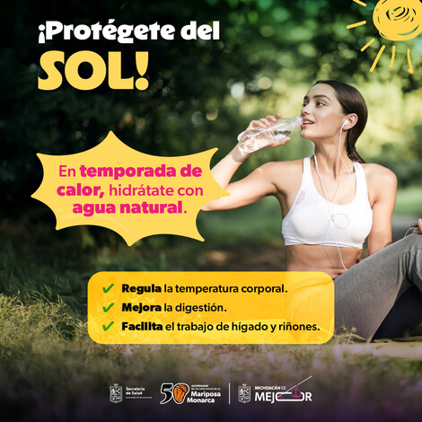 En temporada de calor, elige agua natural para una hidratación óptima: SSM