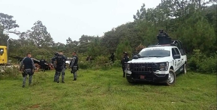 Enfrentamiento entre criminales y GC en Uruapan, resulta en 2 vehículos asegurados