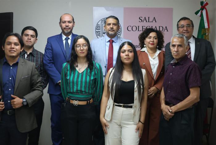 Estudiantes de Derecho realizan visita guiada a Salas Colegiada Civil y Unitaria Penal de Zitácuaro