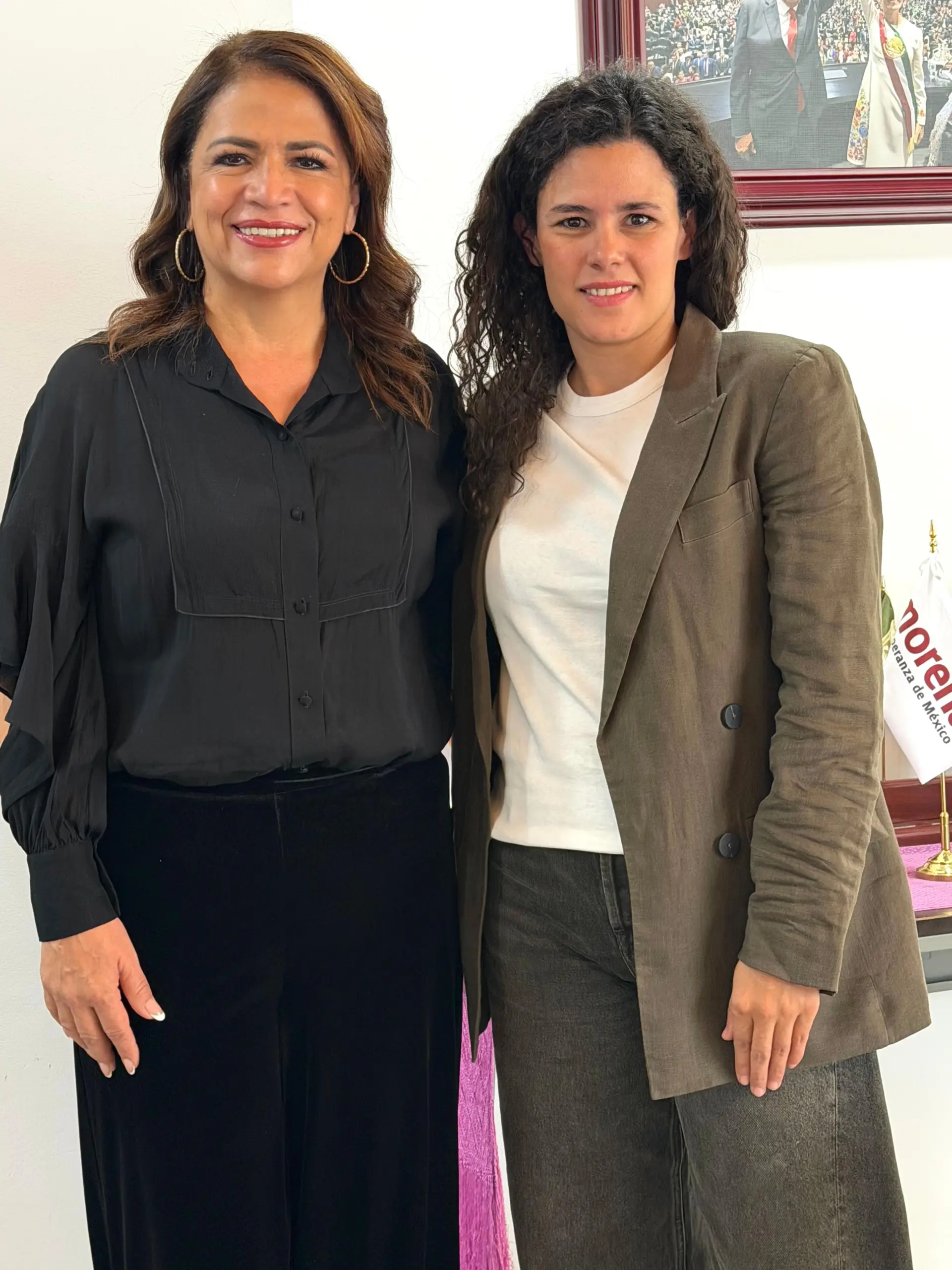 Fabiola Alanís se reúne con Luisa María Alcalde para fortalecer el proyecto de la transformación en Michoacán