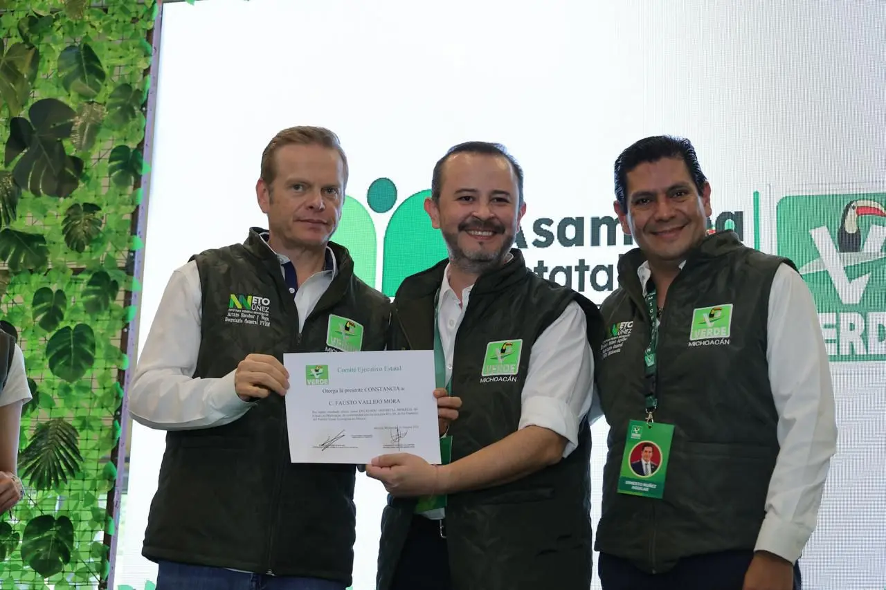 Fausto Vallejo Mora resalta unidad y fortaleza del Partido Verde en la Asamblea Estatal 2025