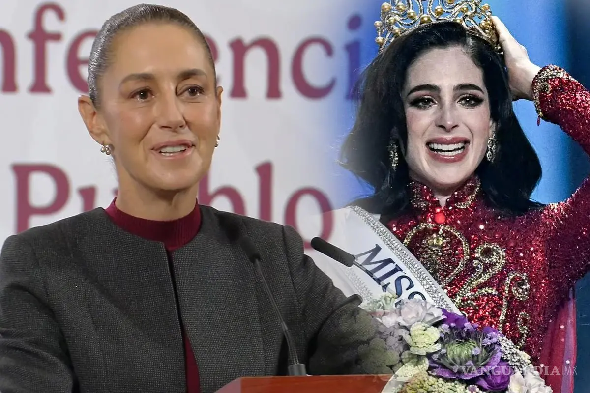 Felicita Sheinbaum a Fatima Bosch por ganar en el certamen de Miss Universo en 2025