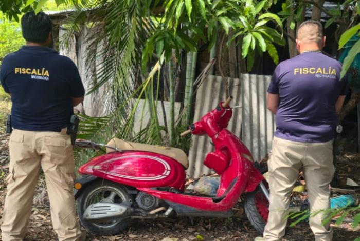FGE asegura inmueble y recupera motocicleta con reporte de robo en Buenavista