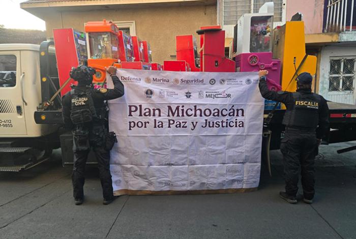 FGE decomisa en Quiroga minicasinos y maquinitas ilegales