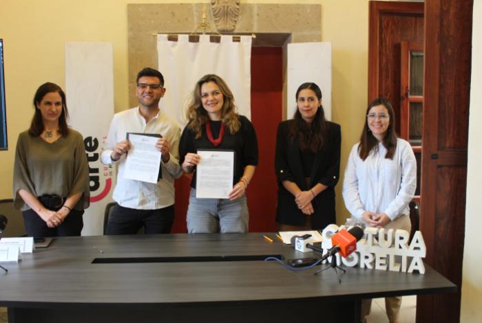 Firman SeCultura Morelia y Festival Tragaluz convenio de colaboración
