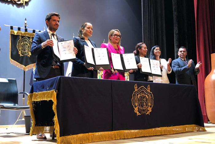 Formalizan convenio cultural entre Gobierno de México y UMSNH con respaldo de la UNESCO