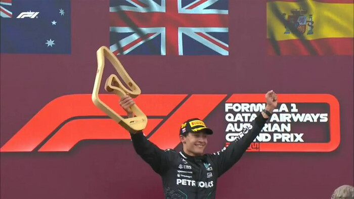 Fórmula 1: George Russell conquista el Gran Premio de Austria