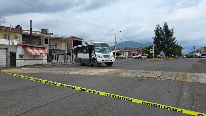 #Foto | Chofer de autobús es atacado a balazos en Jacona