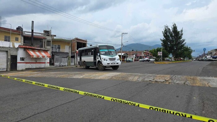 #Foto | Fallece en hospital chofer de camión que fue baleado frente al templo de Cristo Rey de Jacona