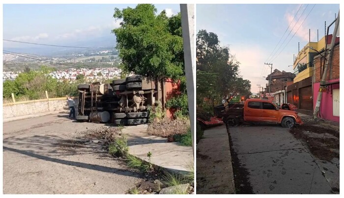 #Foto | Se registran 2 percances vehiculares en distintos puntos de Morelia