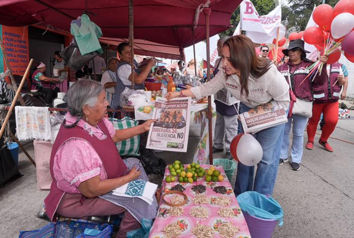 Gladyz Butanda fortalece trabajo territorial con brigadas en Morelia