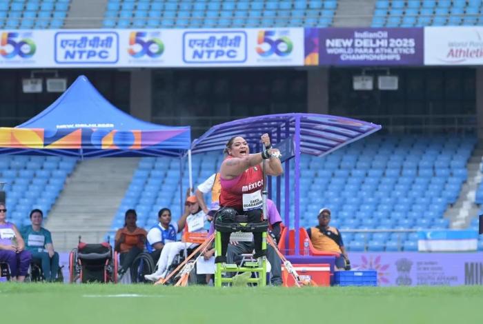 Gloria Zarza logra medalla de oro en el Mundial de Para Atletismo Nueva Delhi 2025