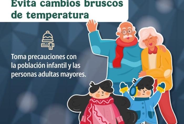 Gobierno de México exhorta a la población a mantener medidas preventivas ante la aproximación de un nuevo frente frío en el noroeste del país