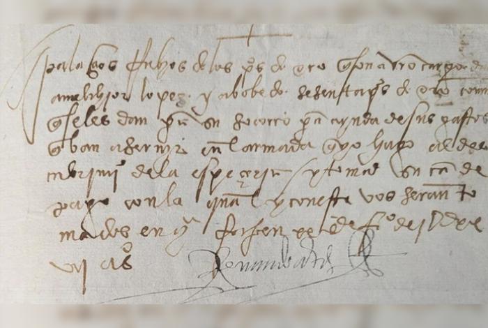 Gobierno de México recupera documento firmado por Hernán Cortés de 1527 que fue robado hace 30 años