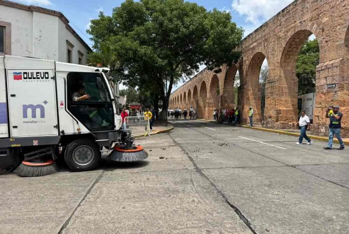 Gobierno de Morelia realiza operativo especial de limpieza, tras los festejos patrios