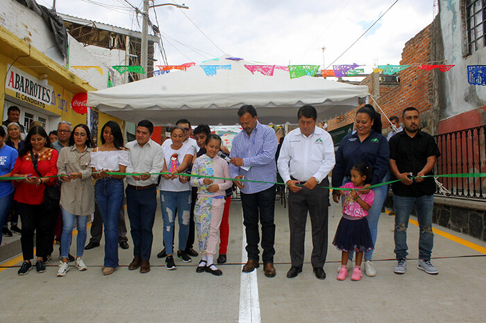 Gobierno de Pátzcuaro inaugura la calle Purépecha, en la colonia La Loma