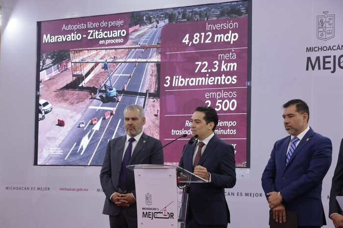 Gobierno de Sheinbaum destina más de 23 mil mdp en infraestructura carretera para Michoacán: Bedolla