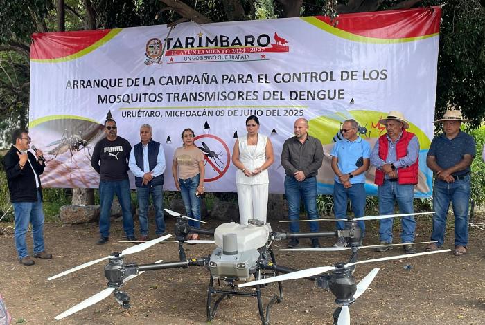 Gobierno de Tarímbaro implementa dron y tecnología biológica para combatir el dengue