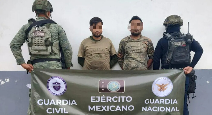 Guardia Civil y Ejército detienen a 2 colombianos con 3 fusiles en Buenavista