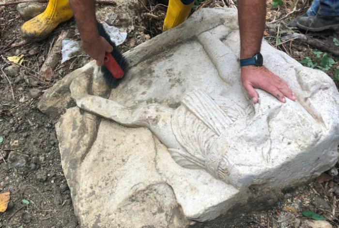 Hallan en el sur de Italia una tumba romana con escenas de gladiadores junto a la Vía Apia