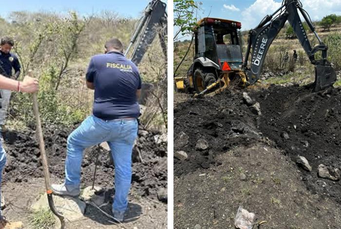 Hallan presunta fosa clandestina en zona serrana de Cuitzeo