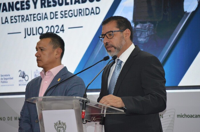 Histórico descenso de homicidios en Michoacán en julio 2024: SSP