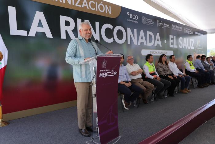 Hito de infraestructura en Zamora, arranca Bedolla construcción de primer paso elevado en La Rinconada