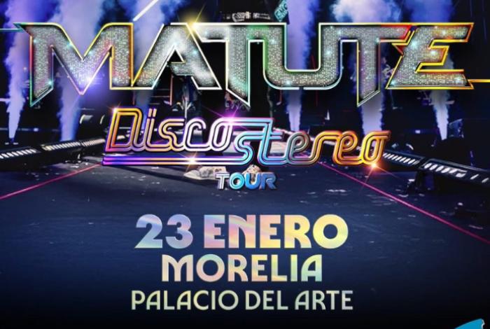 Hoy, Matute llega al Palacio del Arte con su Disco Stereo Tour; promete más de tres horas de nostalgia en Morelia