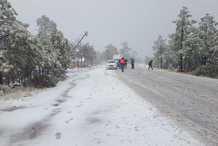 Hoy se pronostican mínimas de 0 a 5 °C en zonas altas de Michoacán; de -15 a -10 °C en Chihuahua, Durango y Coahuila