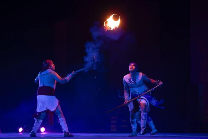 Hoy, últimas funciones de la K’uínchekua 2026. A las 17:00 horas para las comunidades y a las 20:00 horas la presentación abierta al público #Galería