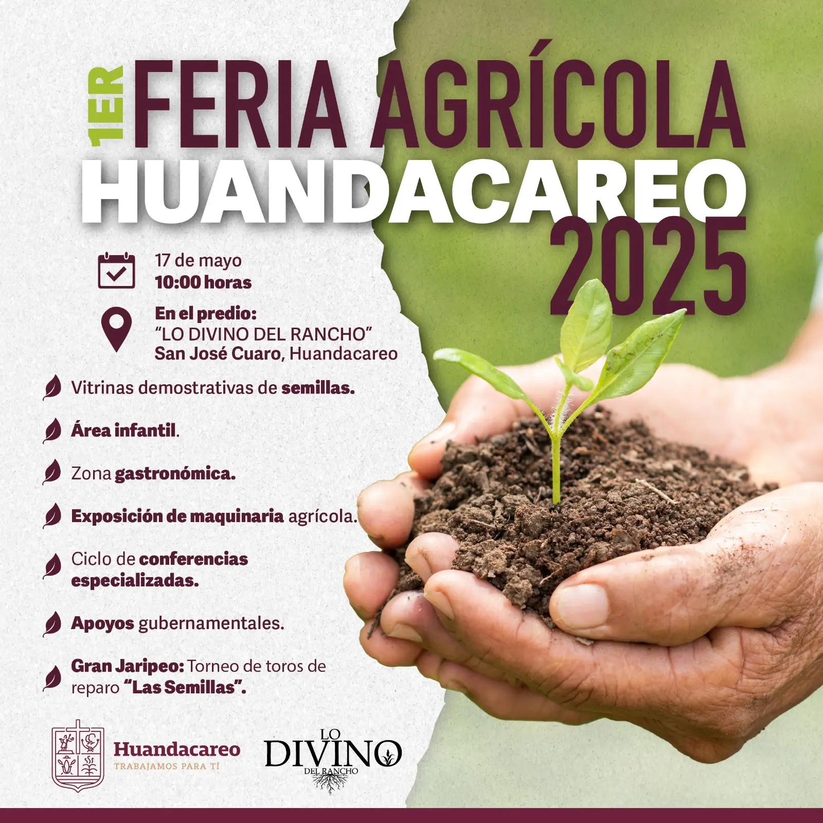 Huandacareo celebrará su Primera Feria Agrícola 2025