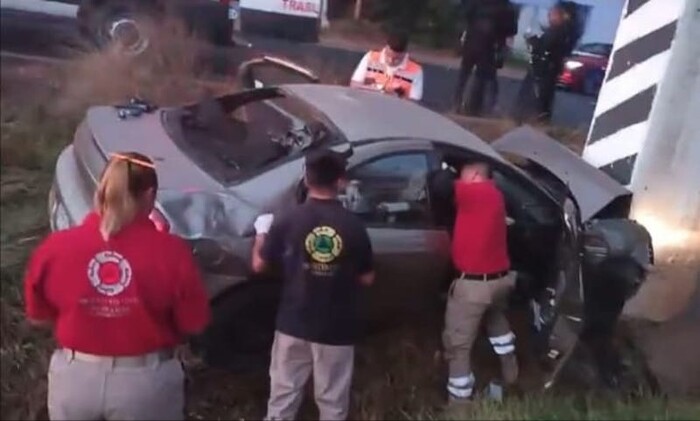 Huiramba: Tres lesionados en accidente carretero en la Pátzcuaro-Morelia