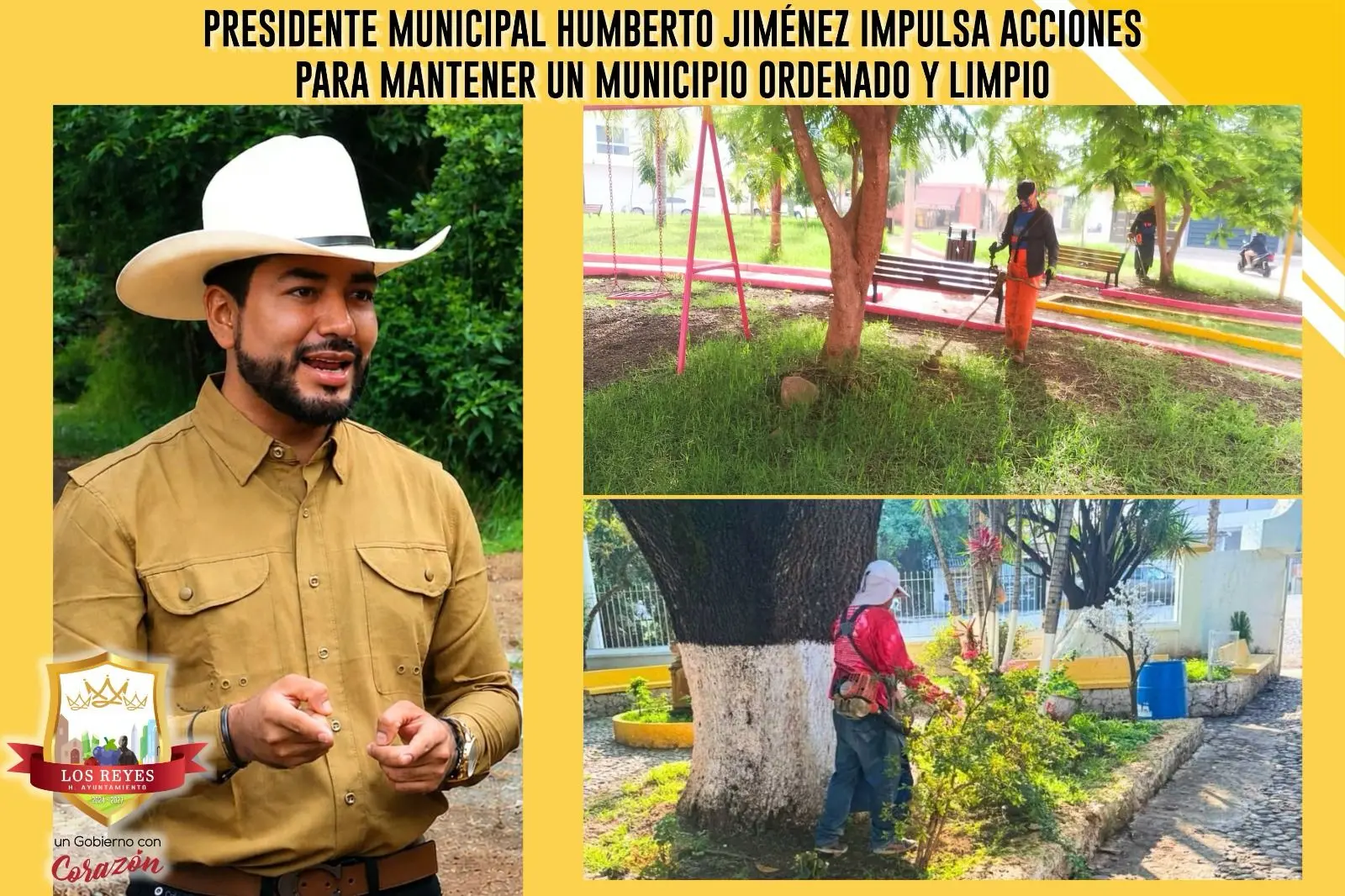 HUMBERTO JIMÉNEZ IMPULSA ACCIONES PARA MANTENER UN MUNICIPIO ORDENADO Y LIMPIO