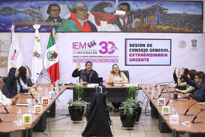 IEM presenta informes finales del proceso electoral del Poder Judicial de Michoacán