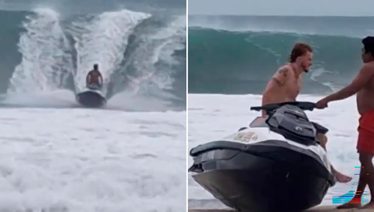 Ignora advertencias y casi pierde la vida en el mar de Oaxaca