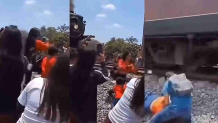 Imágenes fuertes: Mujer muere al intentar tomarse una selfie cerca del tren en Hidalgo