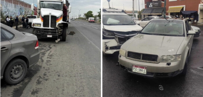 #Imágenes | Se registran 2 choques vehiculares en distintas zonas de Morelia 