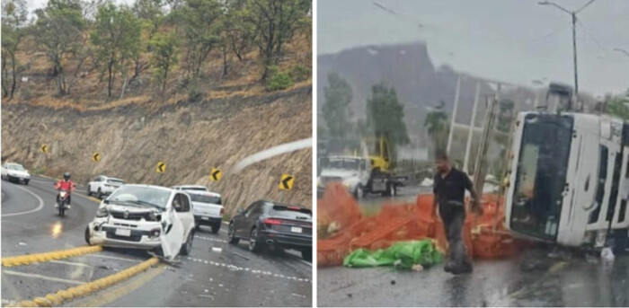 #Imágenes | Se registran 2 percances vehiculares en distintas zonas de Morelia