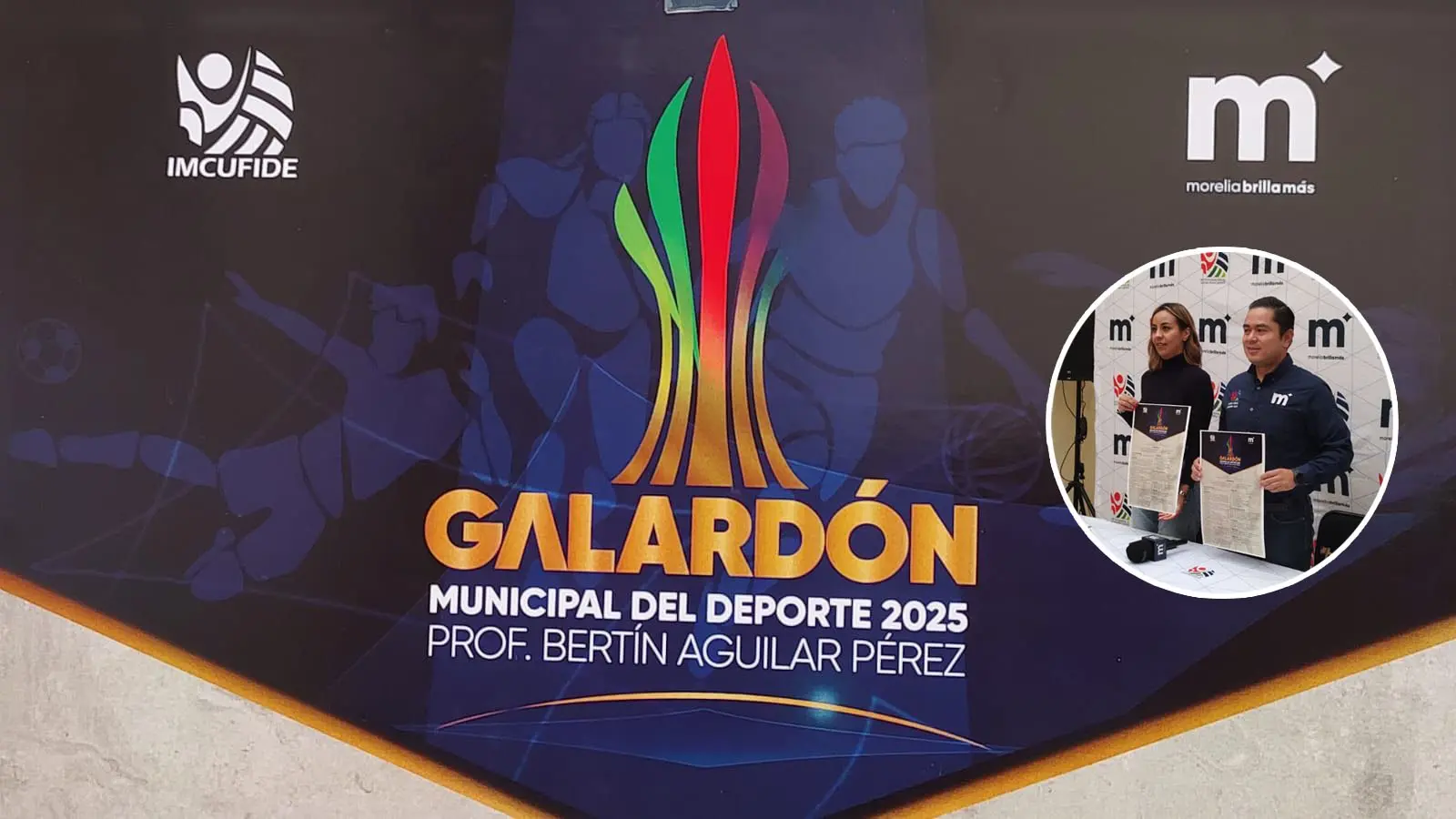 IMCUFIDE presenta convocatoria del Galardón Municipal del Deporte “Prof. Bertín Aguilar Pérez” 2025