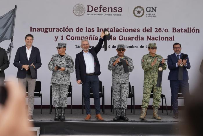 Inaugura Bedolla nuevo cuartel de GN en Tarímbaro