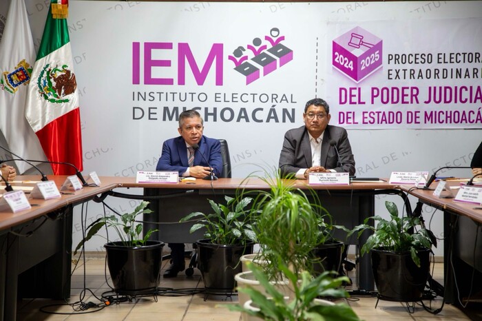 INE y IEM firman convenio de colaboración para el Proceso Electoral del Poder Judicial de Michoacán 2024-2025