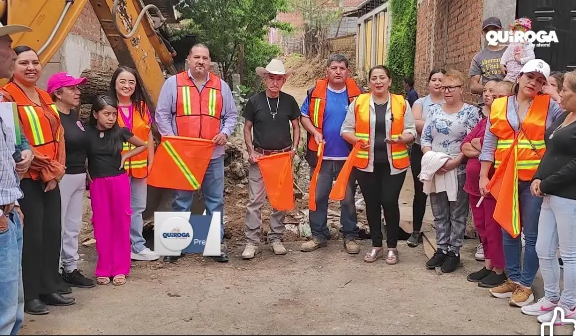 Inicia Gobierno de Quiroga construcción de paso peatonal en Privada 20 de Noviembre