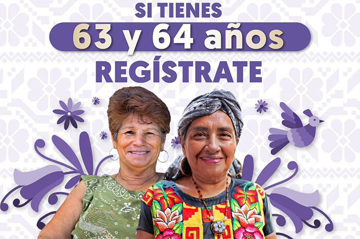 Inicia registro de la nueva pensión para mujeres de 63 y 64 años de edad, por apellido y con estos requisitos