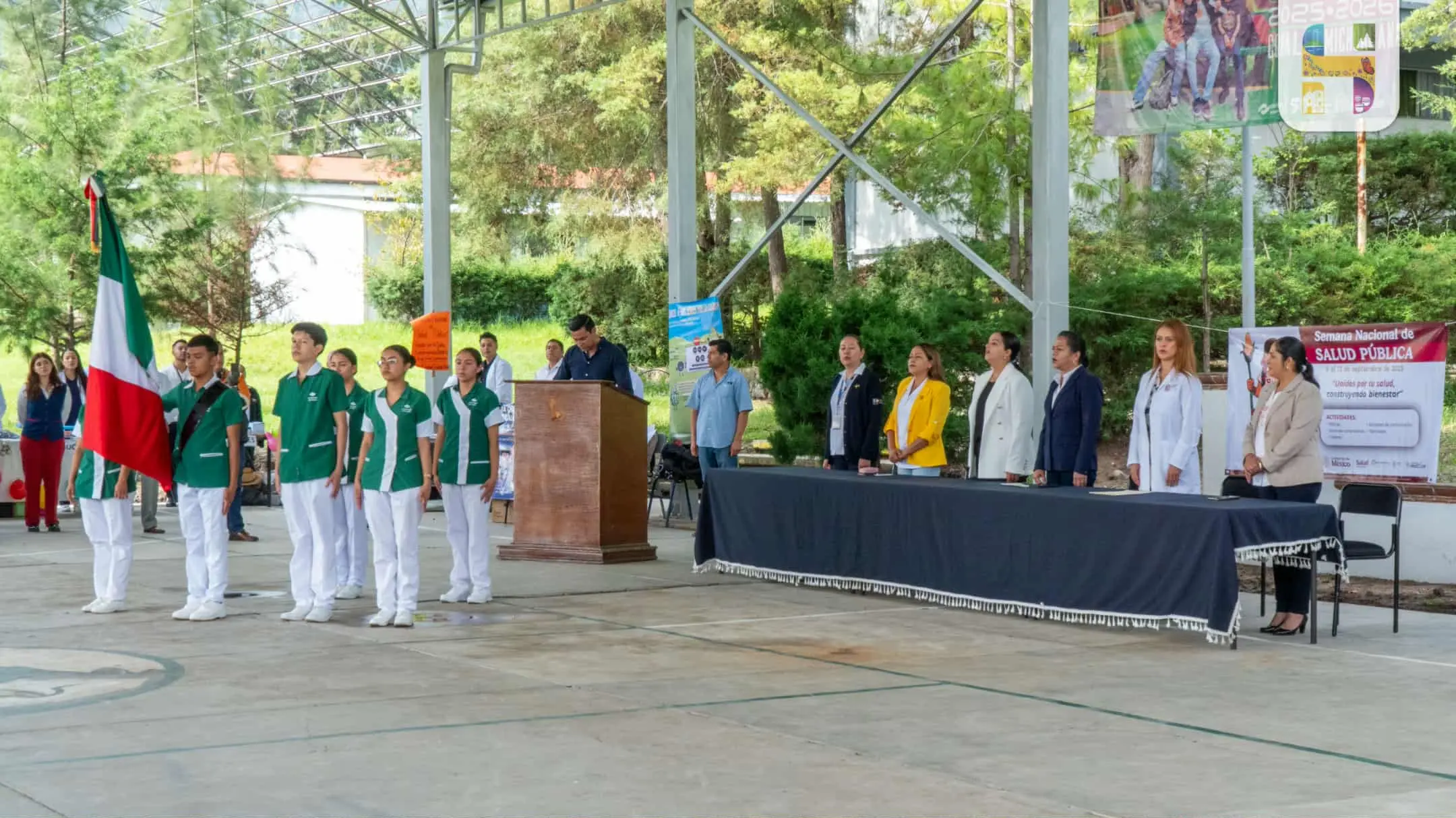 Jeovana Alcántar, inauguró la Semana Nacional de Salud Pública en el CONALEP, Plantel Ciudad Hidalgo