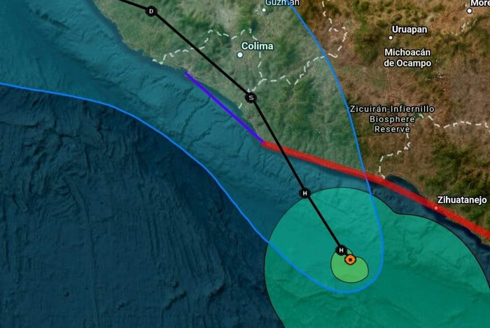 John mantiene en alerta roja a la costa michoacana