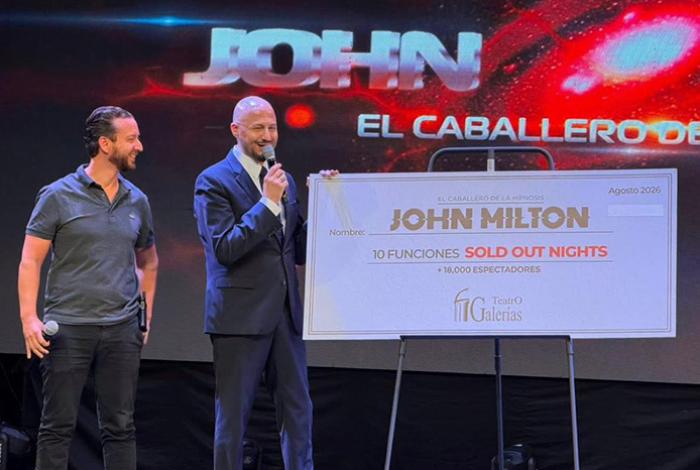 John Milton llega a Morelia tras conquistar Guadalajara con 10 funciones SOLD OUT