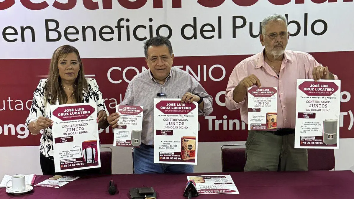 José Luis Cruz Lucatero presenta paquete de apoyos sociales dirgidos al Distrito 02